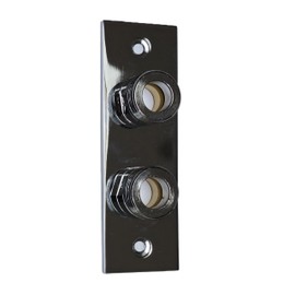 TC Mini Douche Shattaf Shower Valve Front Fix Easy Fixing Plate Bracket Chrome