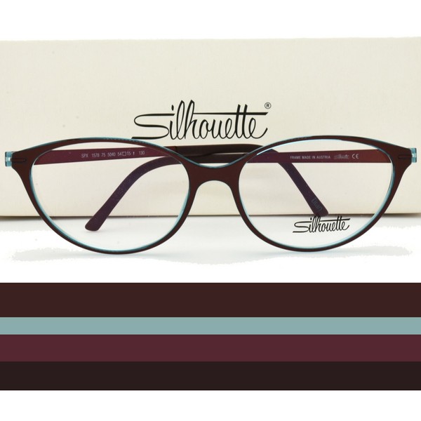 Silhouette Eyeglasses Frame TITAN ACCENT FR 1578 75 5040 54mm