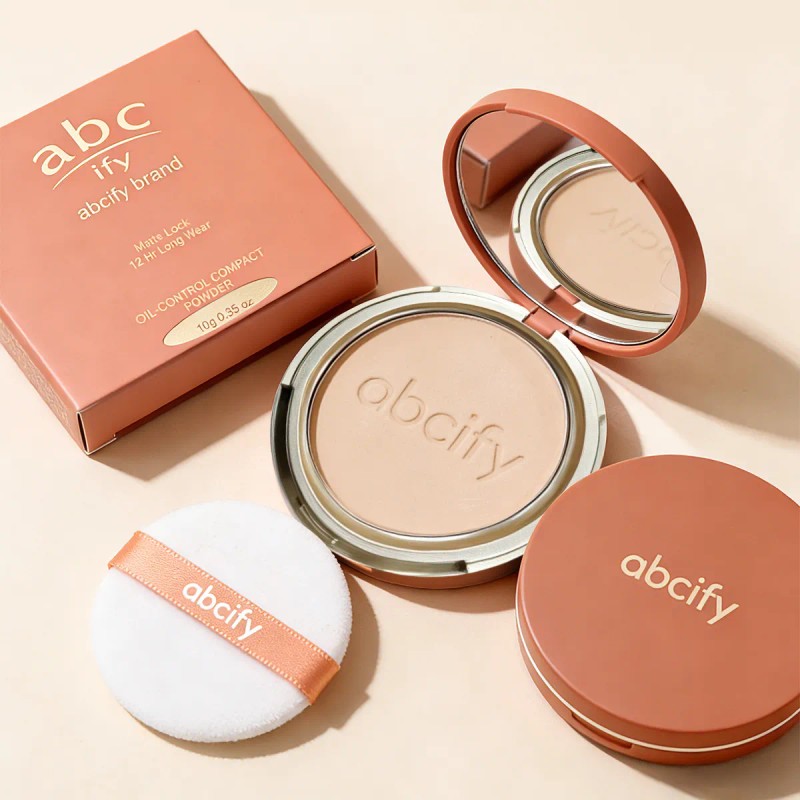 Abcify Base De Maquillaje Polvo Compacto Fijador Matte 24h