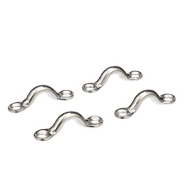 Seachoice Multi-Purpose Forged Stainless Steel 3/8 In. Eye Straps, Set of 4