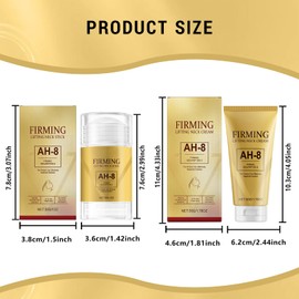 COWANIEE 50g Ah-8 Firming Neck Cream + 30g Neck Care Stick- Neck Creams Set for Sagging and Tightening- Lift Sagging Skin