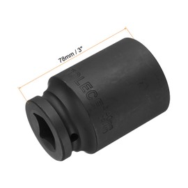 QUARKZMAN 3/4" Drive 40mm 6 Point Deep Impact Screwdriver CR-MO Steel 78mm Length Metric Sizes