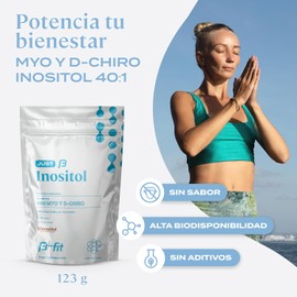 B-FIT B Just Inositol - Myo Inositol y D-Chiro Inositol Fórmula 40:1 - Suministro para 1 Mes 30 Servicios - Alta Biodisponibilidad - Sin Aditivos - 100% Puro - Empaque Ecológico Bottle-fre