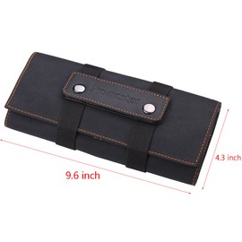 Salon Hair Tools Bag, Stylist Barber Scissors Pouch Bag, Soft Fabric Roll-Up Organiser, Black Color