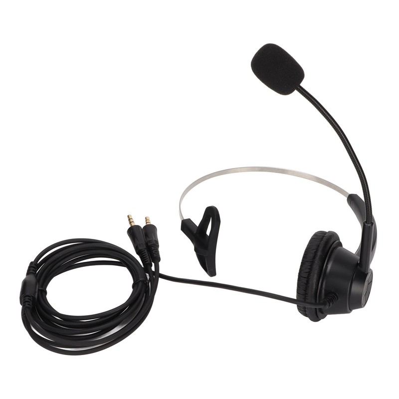 H360‑PC PC Monaural Headset Corded Single Ear Headset with 3