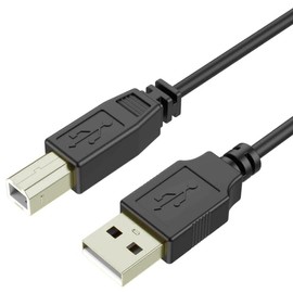 Gina Joyfurno USB 2.0 Printer Cable 5ft/1.5M USB-A to USB-B Cable Printers Scanners Fax Machine High Speed Compatible for HP, Brother, Canon, Epson, Dell Printer and More