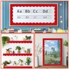 70Ft Shine Scalloped Bulletin Board Border- Red Bulletin Board Border,