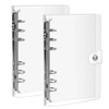Transparent Loose Binder, CuiCanfla Ring Binder, A6 Ring Binder, Waterproof