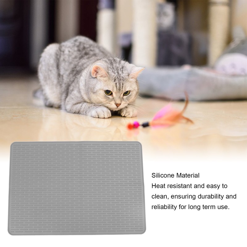 Cat Litter Mat Anti Slip Versatile Silicone Large Kitty Litter