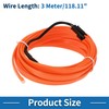 X AUTOHAUX 3 Meter EL Wire Cable LED Glow String