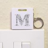 Azeeda 'Floral M' Keyring Tape Measure/Spirit Level Tool (KM00025315)