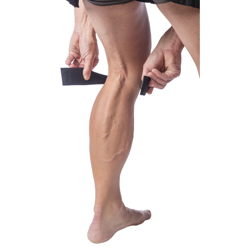 Cho-Pat 2 x große schwarz Original Knee Strap Kniebandage