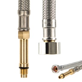 Connecting Hose M8 x 1 Long 3/8 Inch Coupling Nut x 340 mm