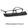 MODFANS Reading Glasses Black +2.5-4 Pairs Fashion Readers Narrow Frame