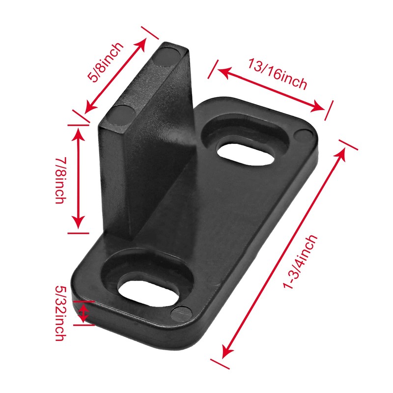 Litoexpe Black Sliding Barn Door Floor Guides Plastic Bypass Door