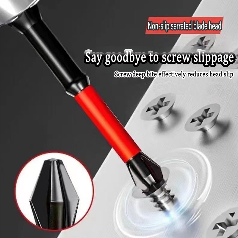 Magnetic PH2 Screwdriver Bits, 6 Inch TS2 Anti-Slip Long Drill