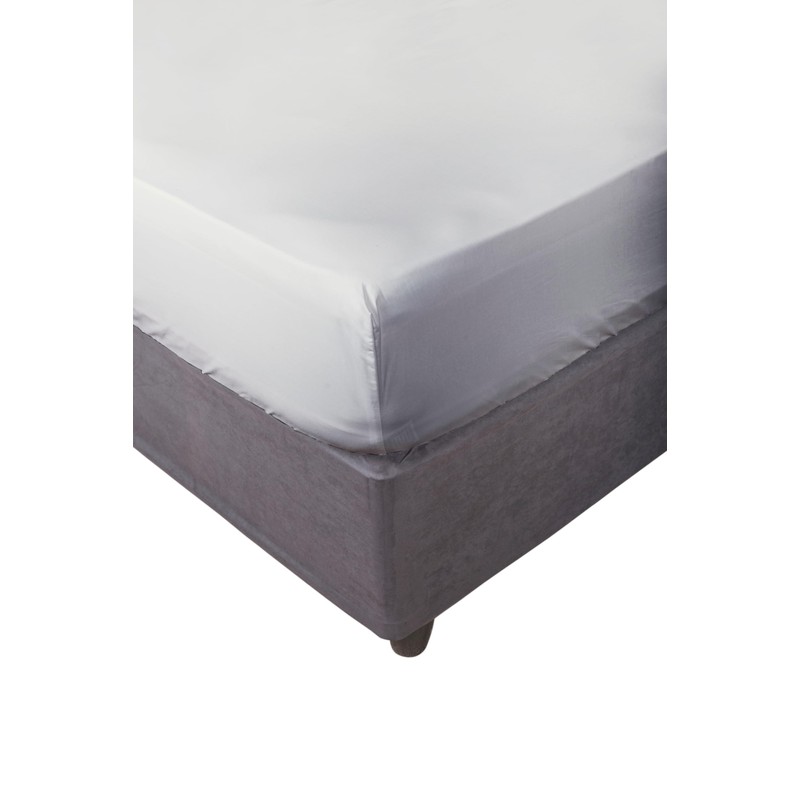 Zer0bed, Fitted Sheet with Corners, Single Colour, 100% Cotton, Maxi