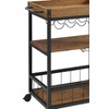 Linon Austin Kitchen Cart, 30.5"W x 18.13"D x 36.25"H, Black