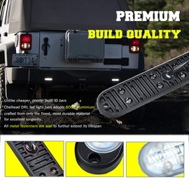 Chelhead 12V Mini Led Light Bars 5.7 Inch 6500K White Backup Daytime Running Lights 24V Trucks Side Marker Indicator Lighting Compatible with ATV SUV Jeep Boat Motor 4x4 Ford F150