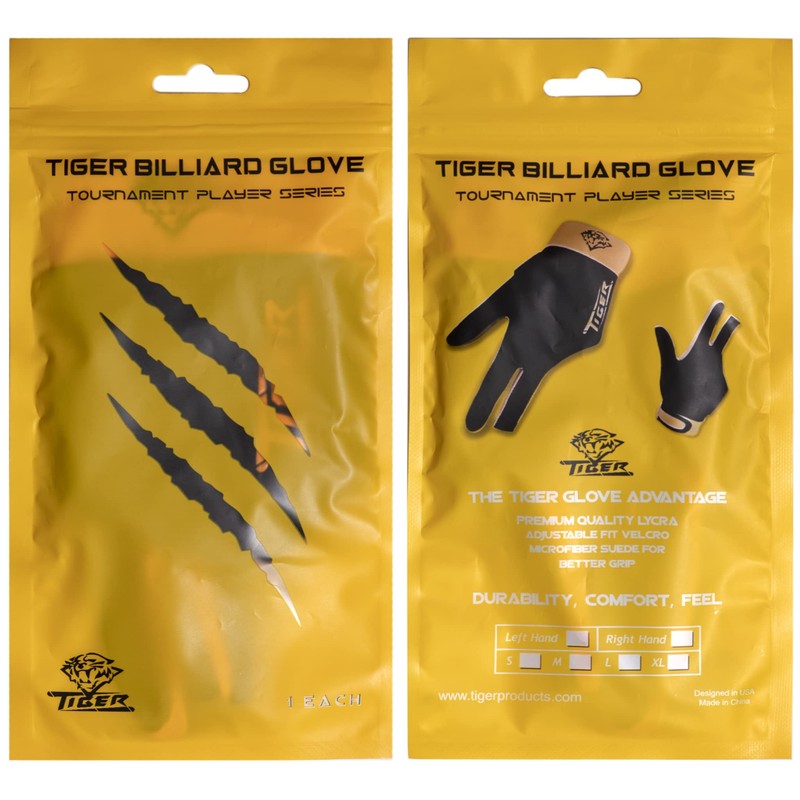 TIGER Billiard Glove - for Left Hand (Large)