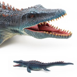 Gemini& Genius Dinosaur Toys Mosasaurus with Movable Jaw Large Sea Monster Dinosaur Ocean Shark Figure Toys Collection or Gift for Kids