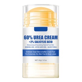 60% Urea plus 2% Salicylic Acid Foot Cream Moisturizer for Dry Cracked Feet Knees Elbows Hands Hydrates &Nourish Foot Care for Softens Skin Exfoliates Dead Skin Smoothing Skin Women and Men 1.41oz