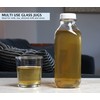 The Dairy Shoppe Heavy Glass Milk Bottle Jugs with Lids
