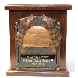 Racing,Biker,Motorcycle,car Funeral Cremation urn,Adult Wood Memorial urn