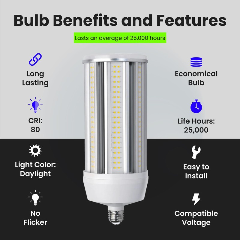 Feit Electric C15000/5K/LED 750 Watt-Equivalent 125W Non-Dimmable High Bright 15000