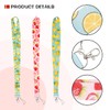 Tabanzhe 3Pcs ID Lanyards Strap - Cute Fruit Print Series