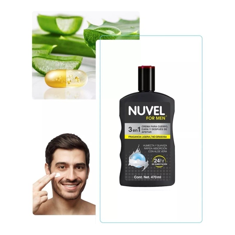 Nivea-Nuvel-Eternal Kit For Men; Crema, Protector, Gel, Suero Y Masc