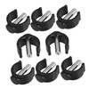 Ipetboom 8pcs Locking Tube Clips for Toilet Frames and Raised