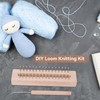 Beufee Wooden Knitting Loom with Elbow Crochet Hook Rectangular Hand