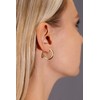 14k Yellow Gold Round Flat Hoop Earrings (20MM)