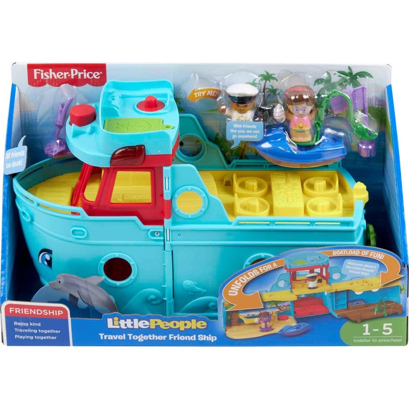 Fisher-Price Little People Toddler Toy Travel Together Friend Ship Musical