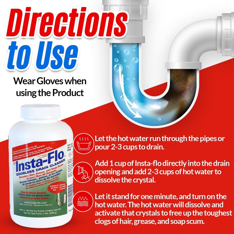 Thrift Marketing IS-200 2LB Insta Drain Cleaner