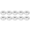 Pack of 10 Knurled Nuts, M8 Round Flat Knurled Nuts