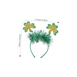Healvian 8pcs Irish Festival Headbands Shamrock Headband Moon Headband Accessories Shamrock Lucky Headband Shamrock Hairband Head Band Party Headband St Patrick Hairband Plastic Green