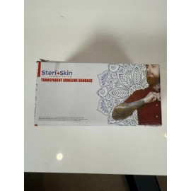 Steri Skin Tattoo Aftercare Transparent Adhesive Bandage Roll 6"x40" + Scissors