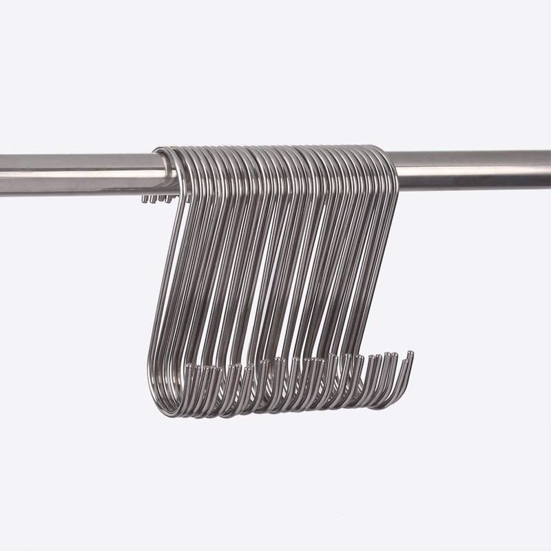 30 Pieces Large S-Shaped Hooks Long Stainless Steel (5.5 inches