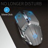 TENMOS T12 Wireless Gaming Mouse Rechargeable, 2.4G Silent Optical Wireless