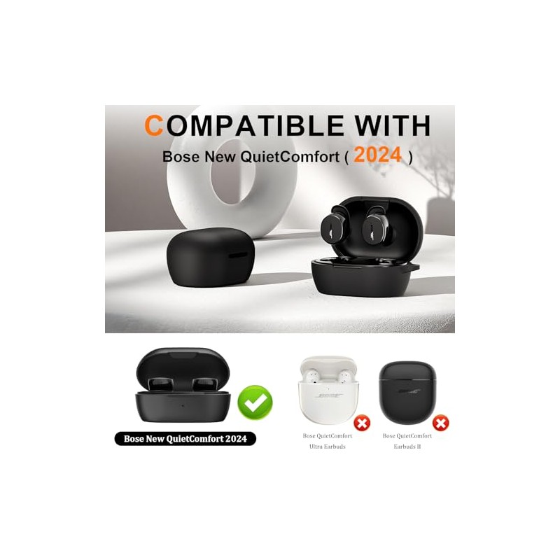 Funda para auriculares Bose New QuietComfort, silicona suave