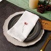White Waffle Weave Cotton Napkins Set of 6-100% Pure Soft