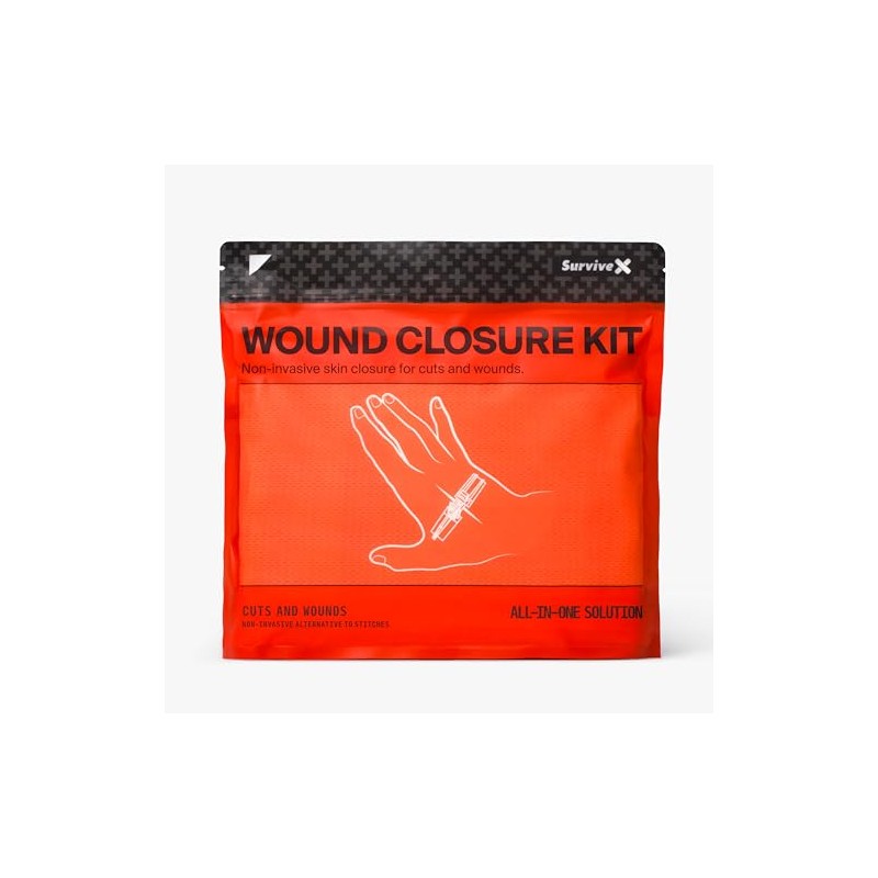SurviveX Zip Stitch Wound Closure Strips - Repair Wounds Without