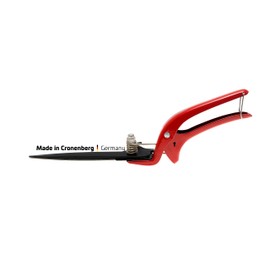 BERGER Commercial Grade Grass Shears, Self-Sharpening Steel Blades with Anti-Stick Coating, Forged Steel Body, Ring Clasp for Hanging Storage, 2200