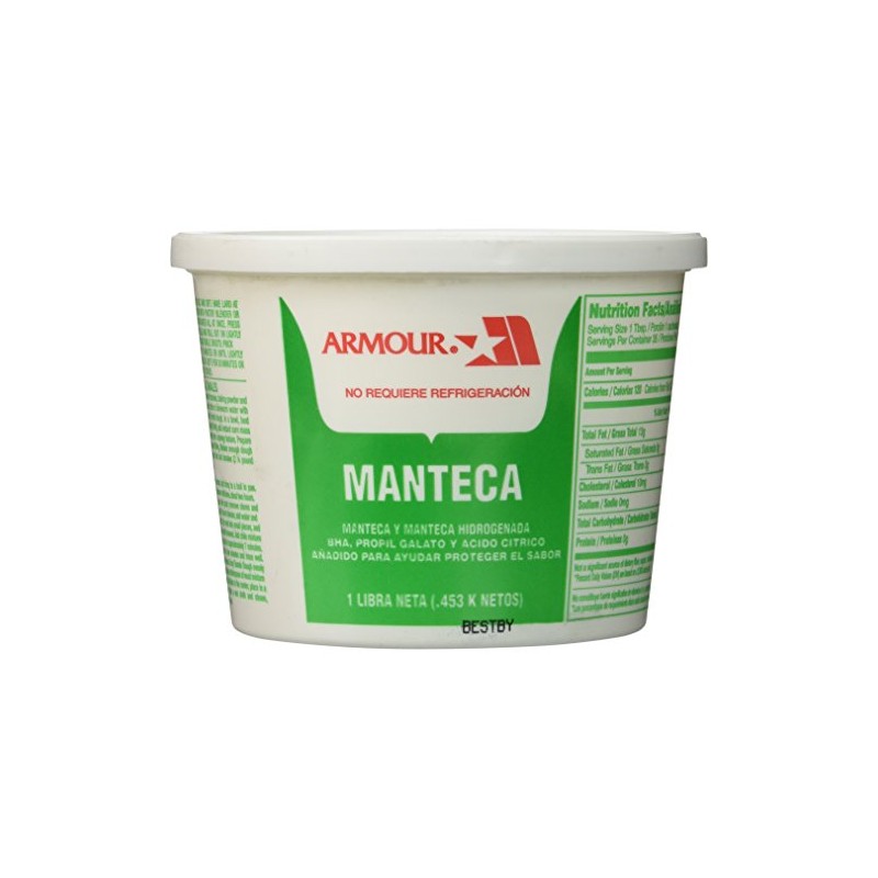 ARMOUR LARD STAR TUBS, 16 OZ, Pack of 2