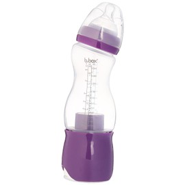 b.box Essential Baby Bottle + Dispenser - Plum Punch - 8 oz