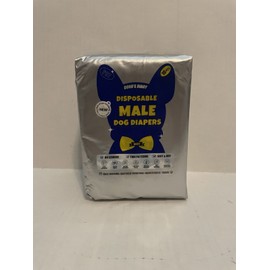Dino's Diary Dono's Diary 10 Pcs. Disposable Male Dog Diapers NEW Pack Size: Large