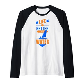 Sailing sailinger better sailing Sail boats sailing Raglan Baseball Tee