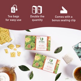 ANBA Artichoke Tea Bags – 2 Boxes (40 Tea Bags) | Caffeine-Free Herbal Tea | Supports Digestion & Relaxation | No Sugar Added